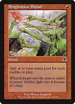Magic the Gathering Card - Brightstone Ritual - MTG Circle