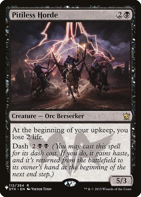 Magic the Gathering Card - Pitiless Horde - MTG Circle