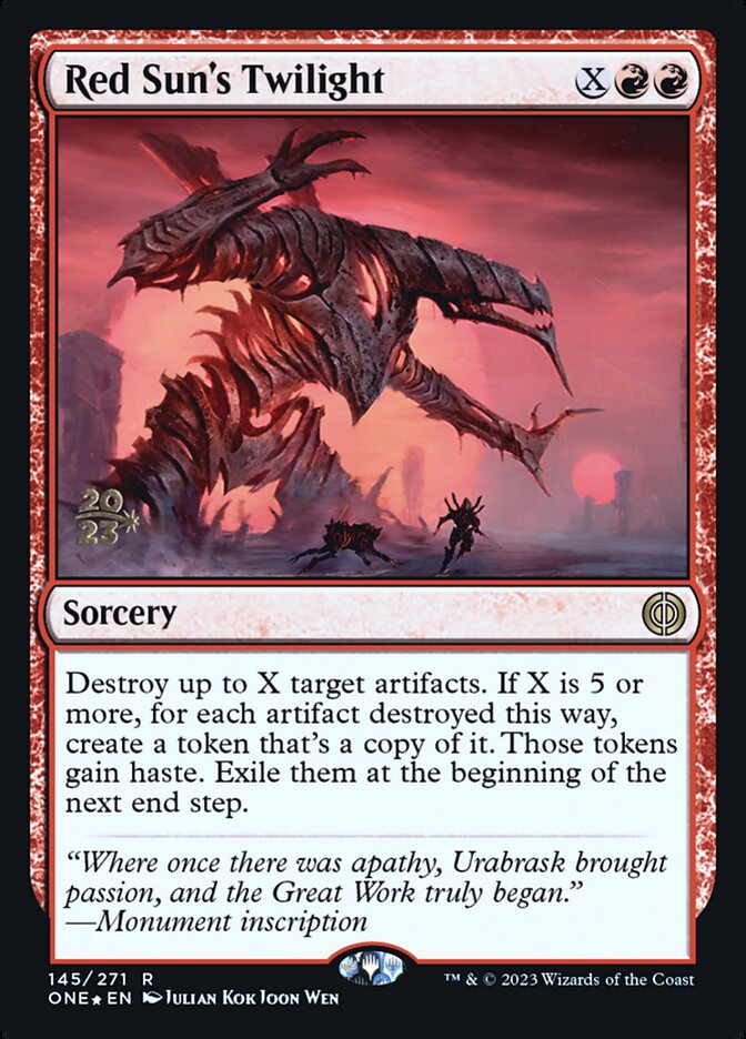 Magic the Gathering Card - Red Sun's Twilight - MTG Circle