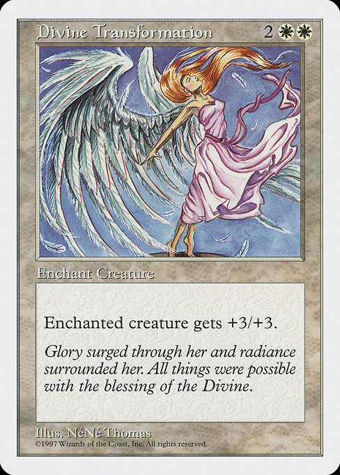 Magic the Gathering Card - Divine Transformation - MTG Circle