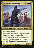 Magic the Gathering Card - Saskia the Unyielding - MTG Circle