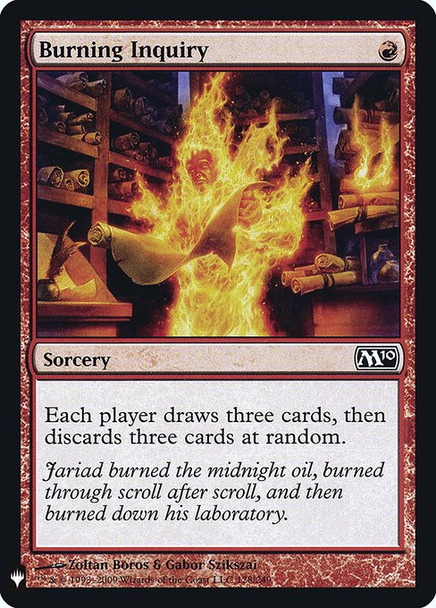 Magic the Gathering Card - Burning Inquiry - MTG Circle