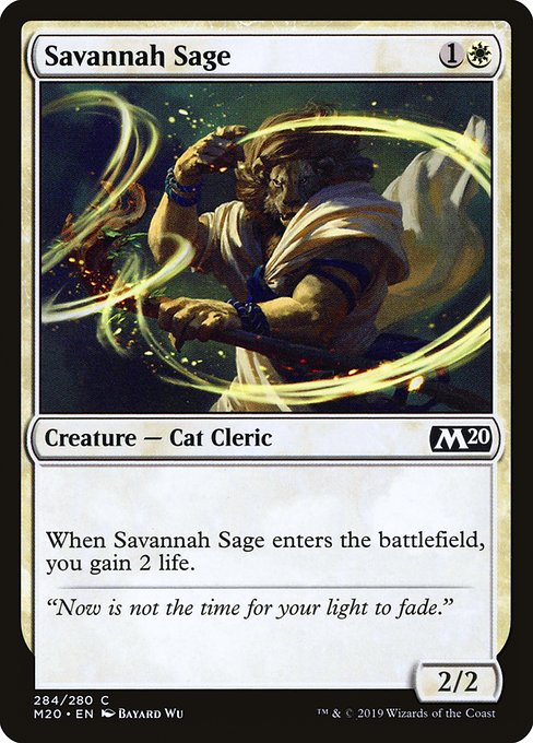 Magic the Gathering Card - Savannah Sage - MTG Circle