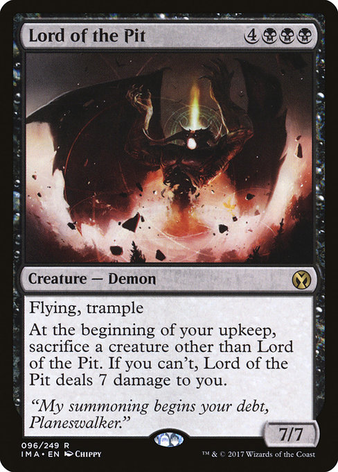 Magic the Gathering Card - Lord of the Pit - MTG Circle