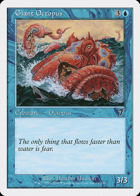 Magic the Gathering Card - Giant Octopus - MTG Circle