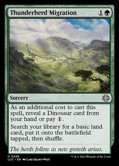 Magic the Gathering Card - Thunderherd Migration - MTG Circle