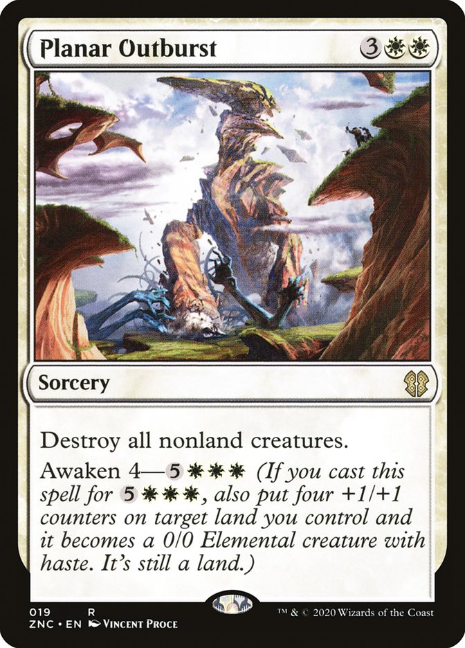 Magic the Gathering Card - Planar Outburst - MTG Circle