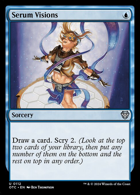 Magic the Gathering Card - Serum Visions - MTG Circle