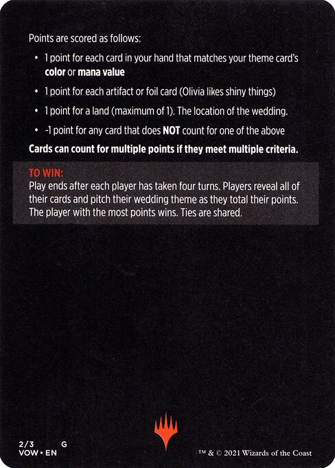 Magic the Gathering Card - Vampire Wedding Planner (cont'd) - MTG Circle