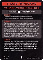 Magic the Gathering Card - Vampire Wedding Planner // Vampire Wedding Planner (cont'd) - MTG Circle