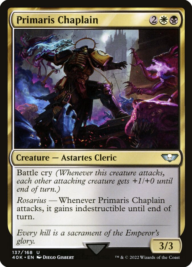 Magic the Gathering Card - Primaris Chaplain - MTG Circle