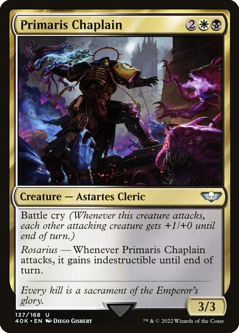 Magic the Gathering Card - Primaris Chaplain - MTG Circle