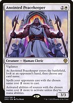 Magic the Gathering Card - Anointed Peacekeeper - MTG Circle