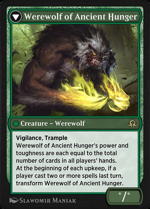 Magic the Gathering Card - Werewolf of Ancient Hunger - MTG Circle