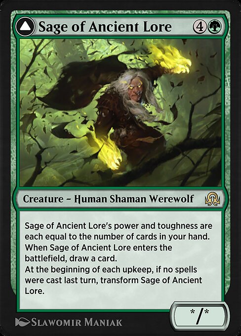 Magic the Gathering Card - Sage of Ancient Lore - MTG Circle
