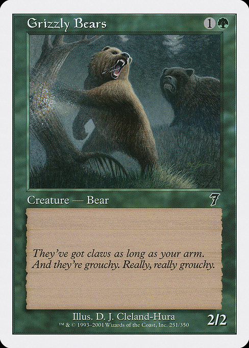 Magic the Gathering Card - Grizzly Bears - MTG Circle