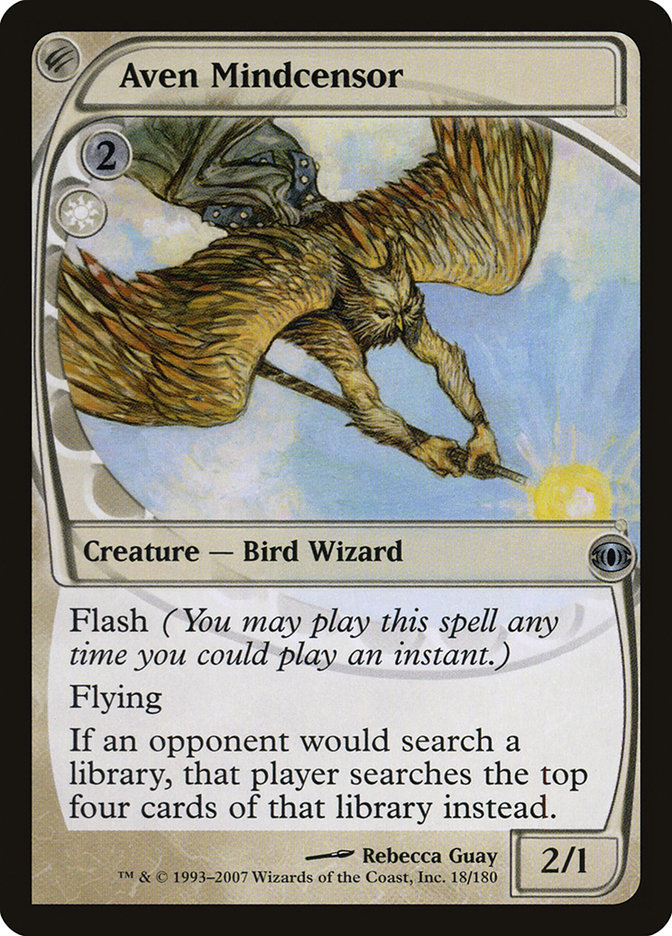Magic the Gathering Card - Aven Mindcensor - MTG Circle