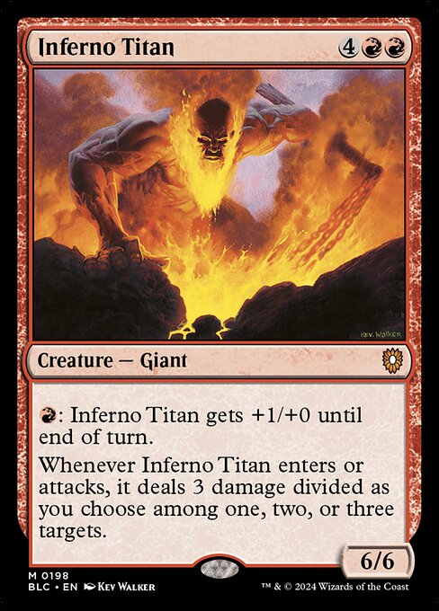 Magic the Gathering Card - Inferno Titan - MTG Circle