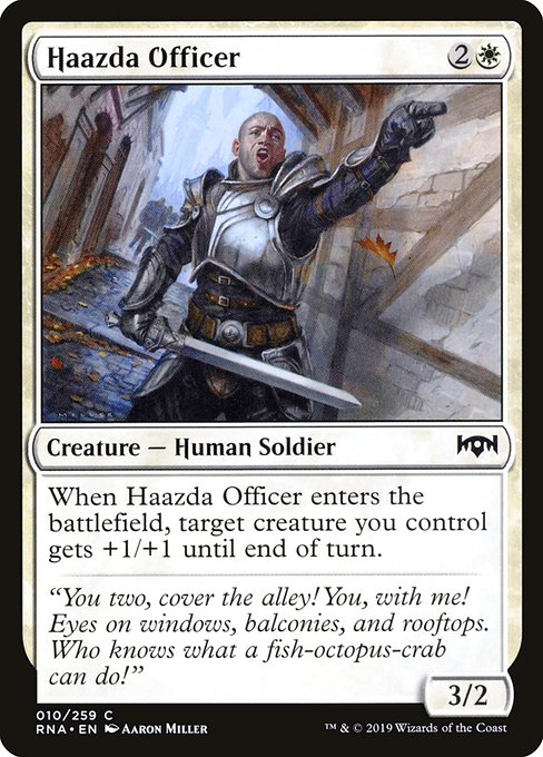 Magic the Gathering Card - Haazda Officer - MTG Circle