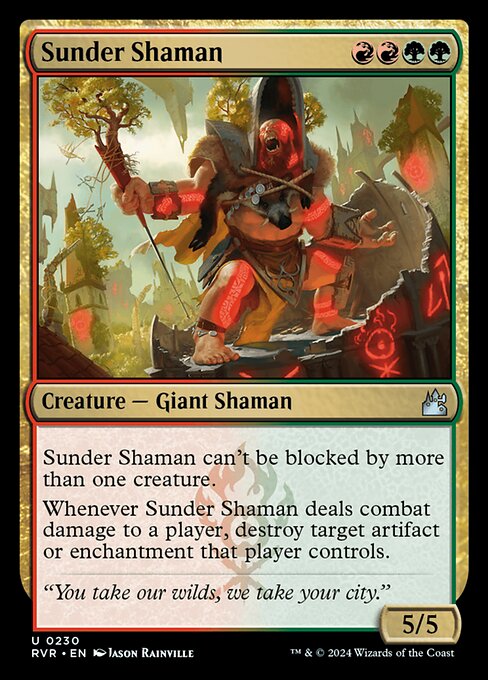 Magic the Gathering Card - Sunder Shaman - MTG Circle