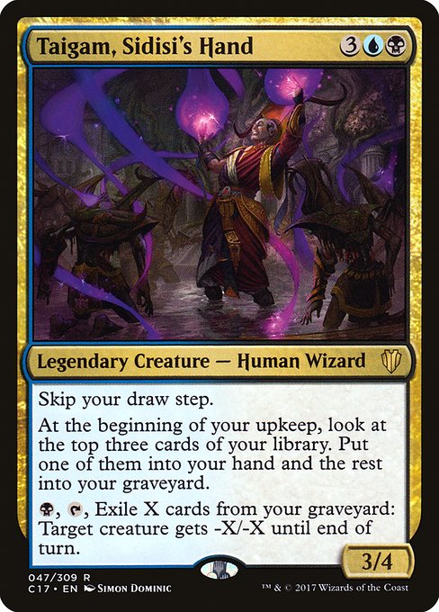 Magic the Gathering Card - Taigam, Sidisi's Hand - MTG Circle