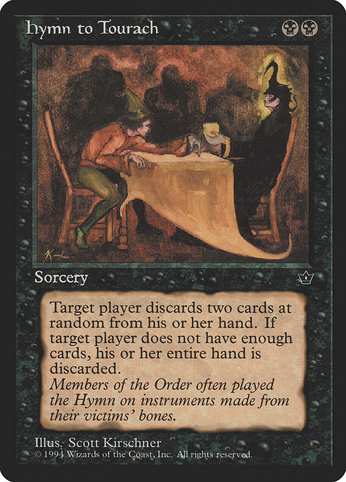 Magic the Gathering Card - Hymn to Tourach - MTG Circle