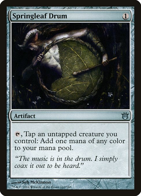 Magic the Gathering Card - Springleaf Drum - MTG Circle