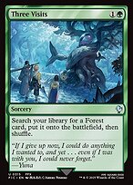 Magic the Gathering Card - Three Visits - MTG Circle