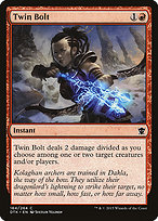 Magic the Gathering Card - Twin Bolt - MTG Circle