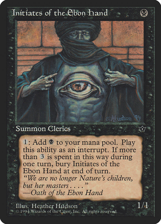 Magic the Gathering Card - Initiates of the Ebon Hand - MTG Circle