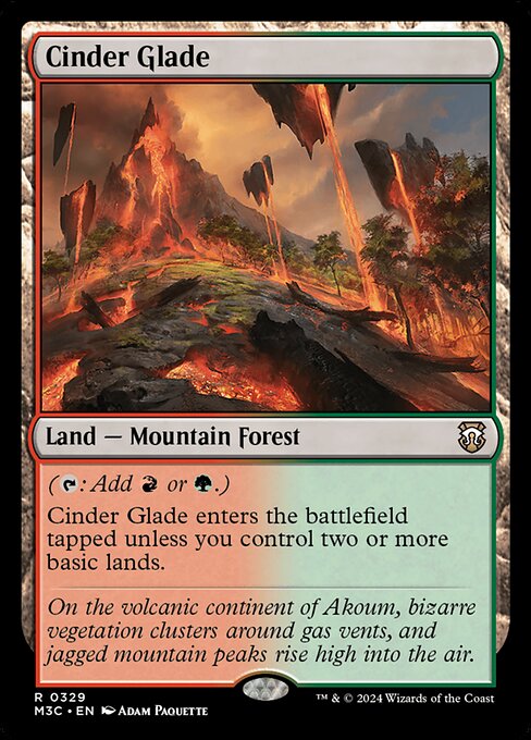 Magic the Gathering Card - Cinder Glade - MTG Circle