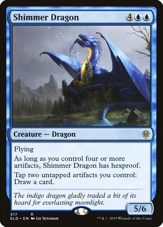Magic the Gathering Card - Shimmer Dragon - MTG Circle