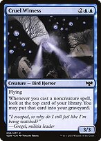 Magic the Gathering Card - Cruel Witness - MTG Circle