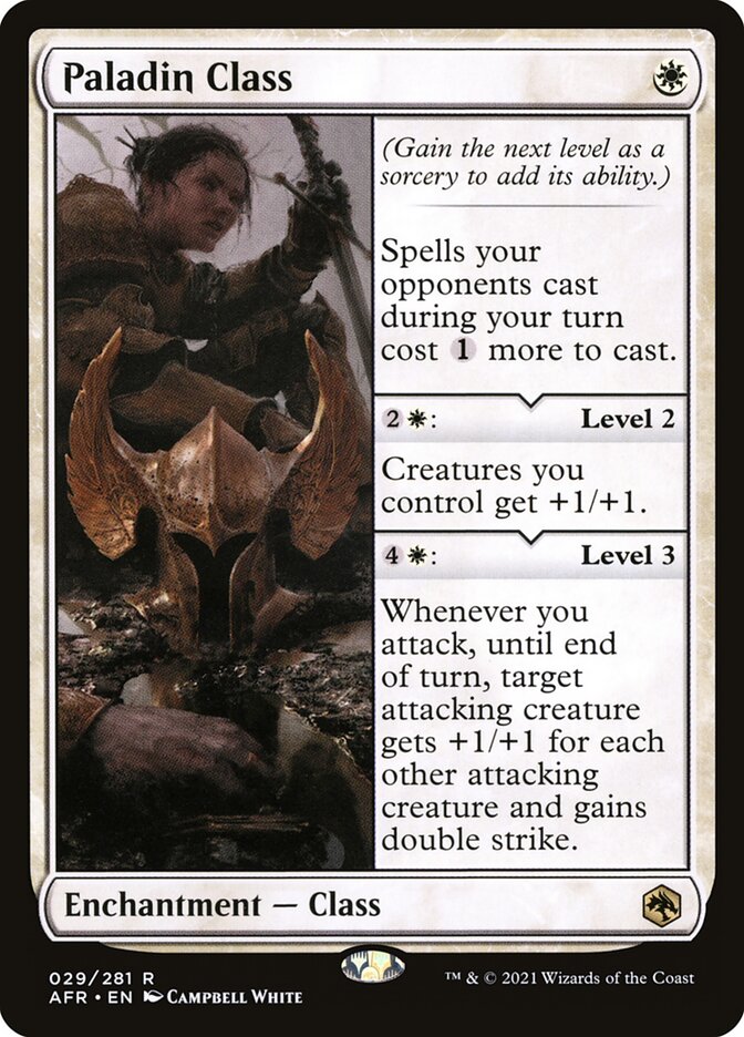 Magic the Gathering Card - Paladin Class - MTG Circle