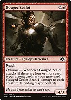Magic the Gathering Card - Gouged Zealot - MTG Circle