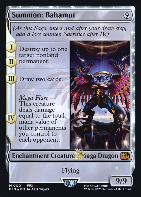 Magic the Gathering Card - Summon: Bahamut - MTG Circle