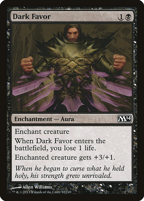 Magic the Gathering Card - Dark Favor - MTG Circle