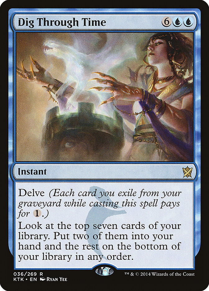 Magic the Gathering Card - Dig Through Time - MTG Circle