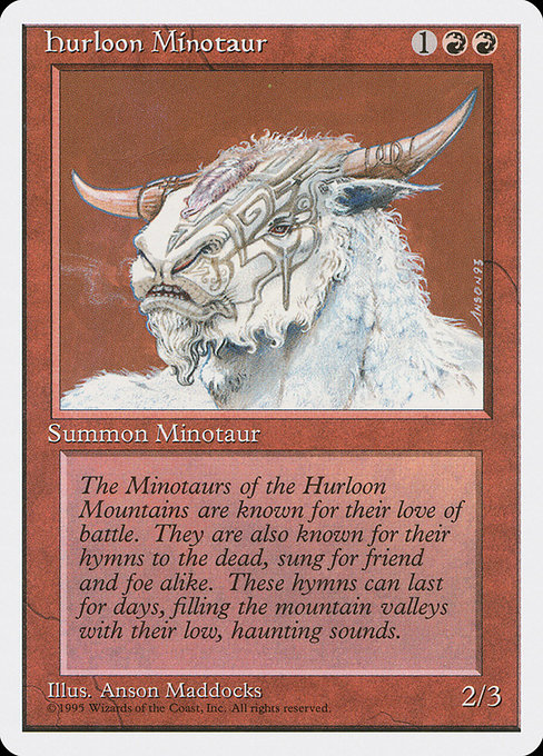 Magic the Gathering Card - Hurloon Minotaur - MTG Circle