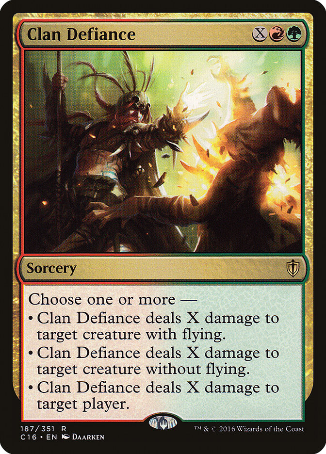Magic the Gathering Card - Clan Defiance - MTG Circle