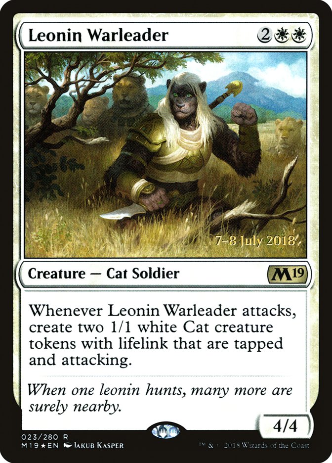 Magic the Gathering Card - Leonin Warleader - MTG Circle