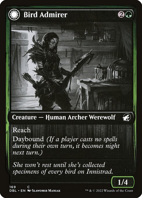 Magic the Gathering Card - Bird Admirer - MTG Circle
