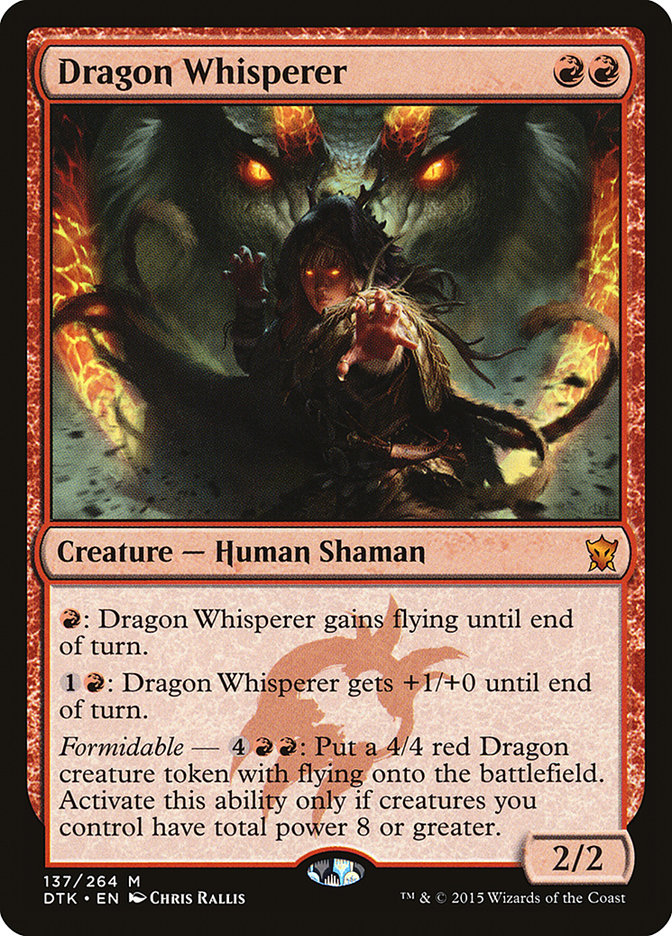 Magic the Gathering Card - Dragon Whisperer - MTG Circle