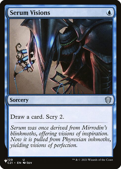 Magic the Gathering Card - Serum Visions - MTG Circle