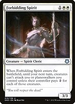 Magic the Gathering Card - Forbidding Spirit - MTG Circle