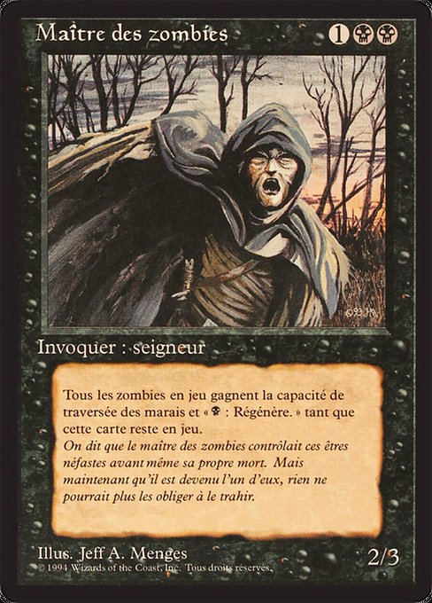 Magic the Gathering Card - Zombie Master - MTG Circle