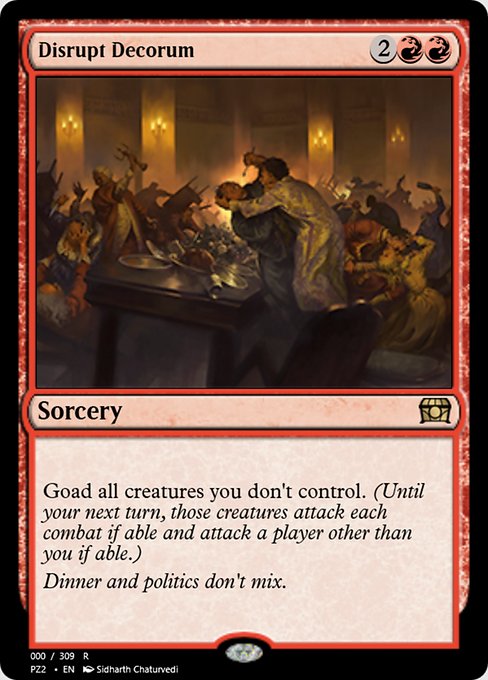 Magic the Gathering Card - Disrupt Decorum - MTG Circle