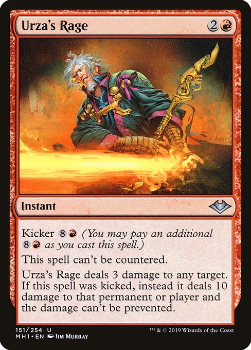 Magic the Gathering Card - Urza's Rage - MTG Circle