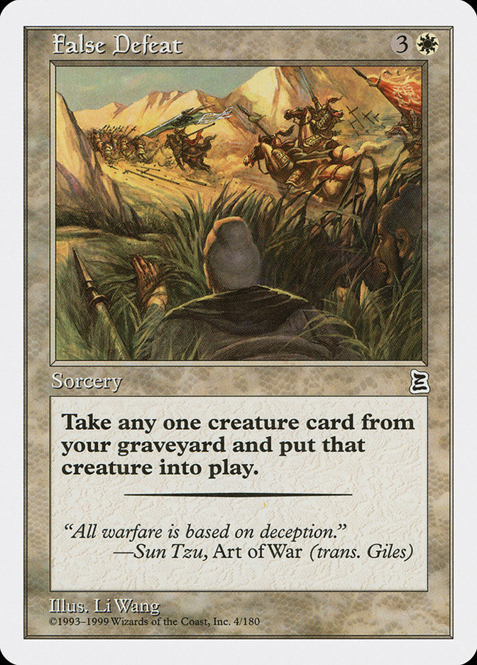 Magic the Gathering Card - False Defeat - MTG Circle
