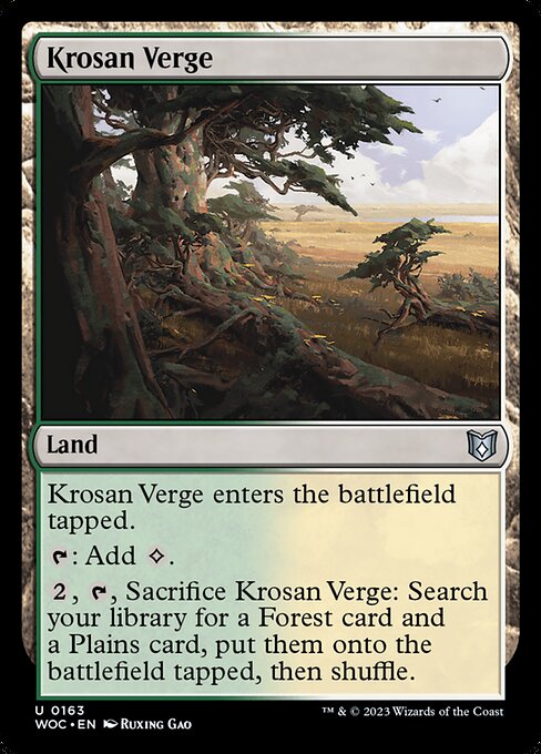 Magic the Gathering Card - Krosan Verge - MTG Circle